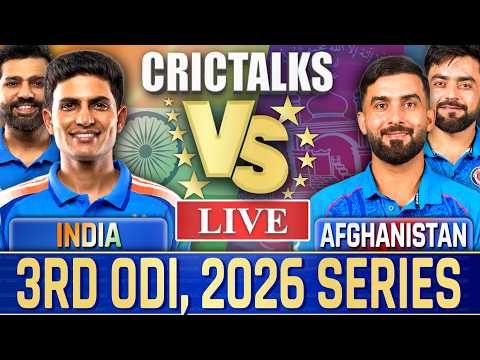 🔴 Live: IND vs AFG, 3rd ODI, Live Commentary | 2026 Series, Cricket Live Match Today Score, 1st Inn