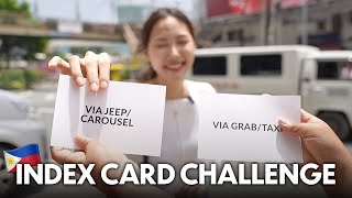 Index Card Challenge in Manila Gone Wrong...