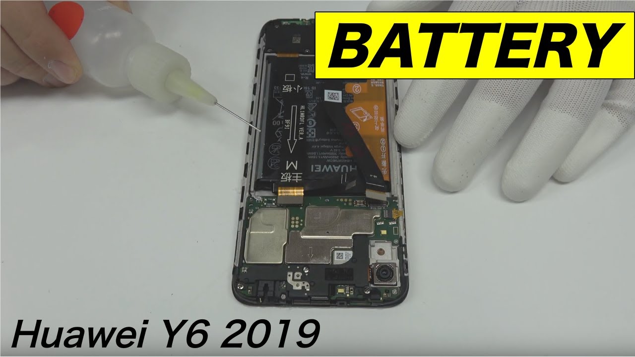 Huawei Y6 2019 Battery Replacement - YouTube