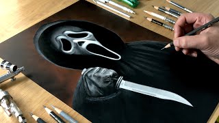 Drawing Ghostface - Time-lapse | Artology