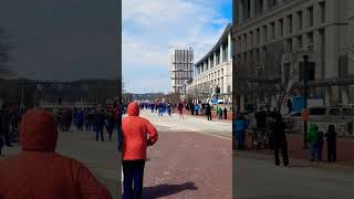 Downtown explosion! Frankfort Kentucky state building demolition.