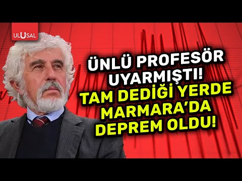 Marmara'da deprem oldu! İstanbul sallandı! O profesör uyarmıştı! | ULUSAL HABER
