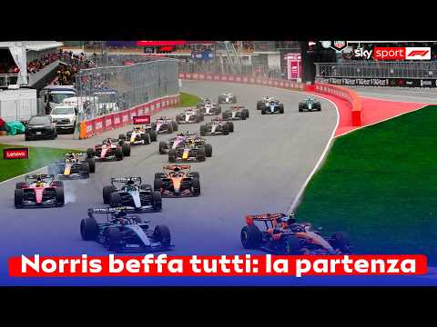 Video F1, GP del Canada, la partenza della gara a Montreal: super inizio di Lando Norris