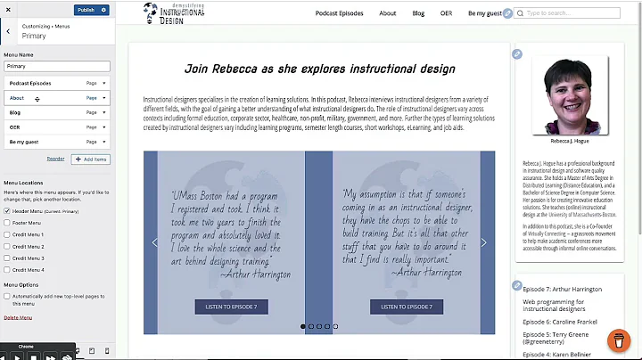 Updating Menu in WordPress