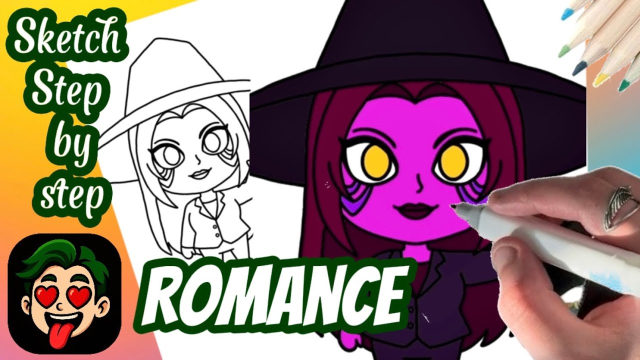 How to Draw Romance Character | Step by Step Drawing Tutorial for ...