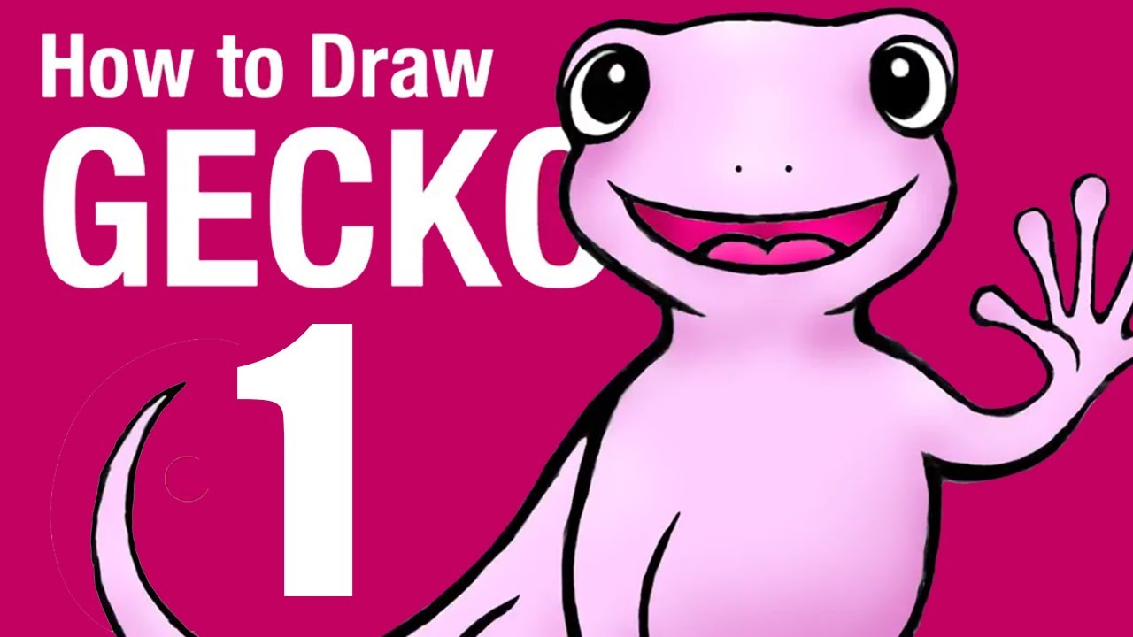 How to Draw A Gecko (Part 01) - YouTube