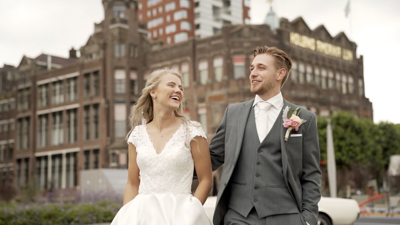 Trouwfilm Cees-Jan & Sharon I Trouwen in Rotterdam, met de watertaxi