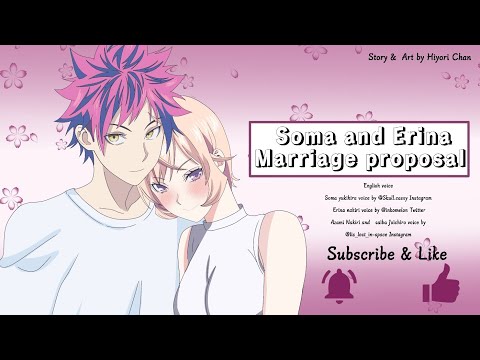 Soma and Erina marriage proposal shokugeki no soma