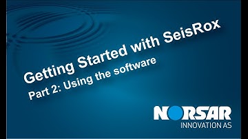 Getting started with SeisRoX part 2