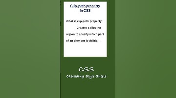 CSS clip-path property