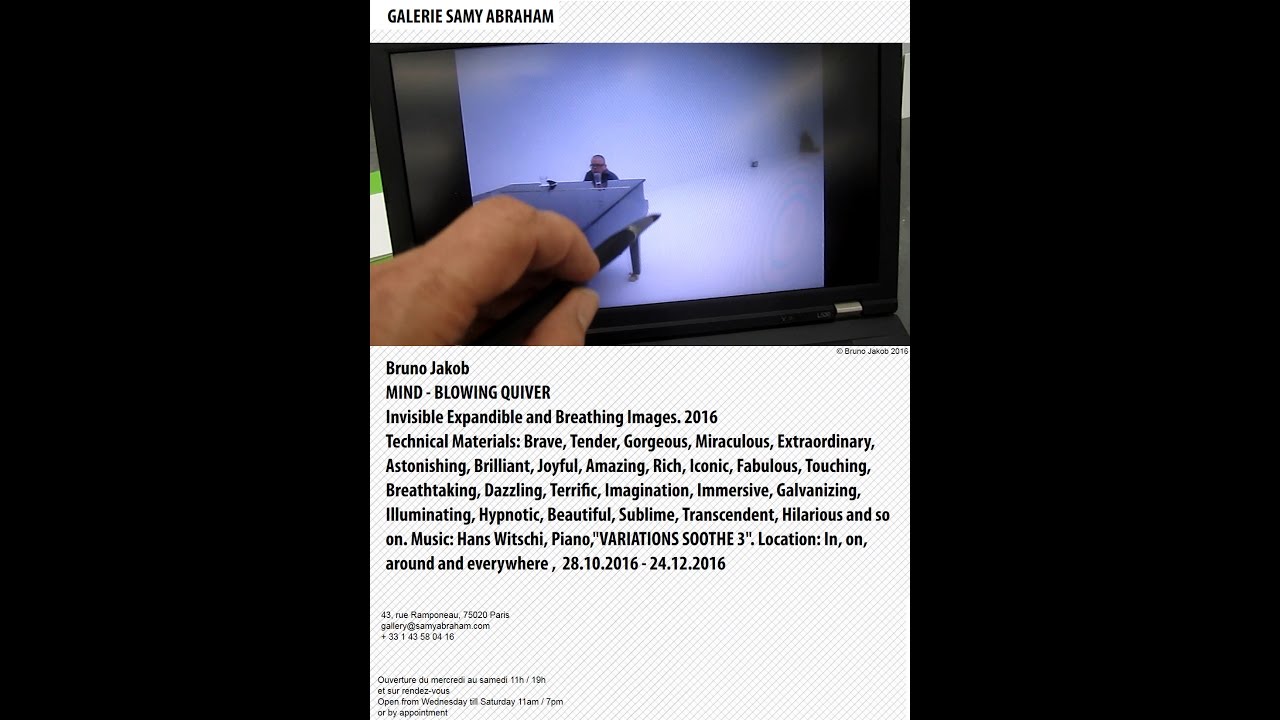 Bruno Jakob MIND - BLOWING QUIVER / Hans Witschi, Piano "VARIATIONS SOOTHE 3" (Excerpt 