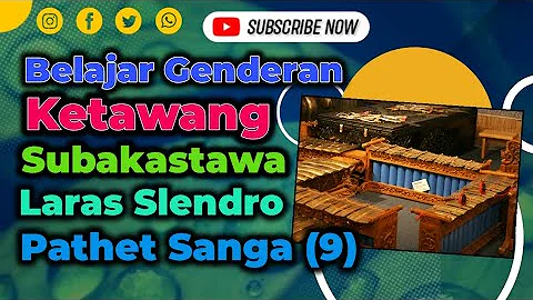 Pola Tabuhan ricikan /instrumen Gender dalam gending Ketawang Subakastawa (subokastowo) Sl. Sanga