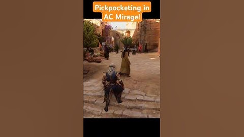 Master the Art of Pickpocketing in AC Mirage! 💰🕵️‍♂️ #shorts  #assassinscreed #gaming #games