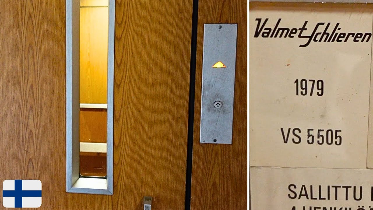 Full memory on a 1979 Valmet Schlieren traction elevator at Komeetankuja flats, Olari, Espoo FIN