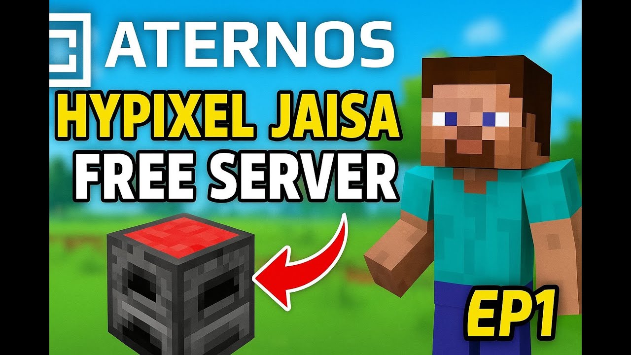 Aternos पर Hypixel जैसा FREE Minecraft Server कैसे बनाएं? | Full Setup ...
