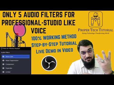 OBS Studio: Audio Filters Guide for Professional Streaming/Recording | @ProperTechTutorial Arslan