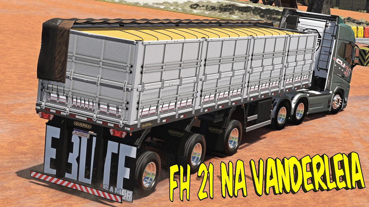 VOLVO FH 21 NA VANDERLEIA ARQUEADA E CARGA ANIMADA - ETS 2 1.54 MODS BR