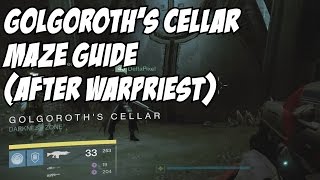 Golgoroth's Cellar Maze Guide Walkthrough How to King's Fall Destiny The Taken King