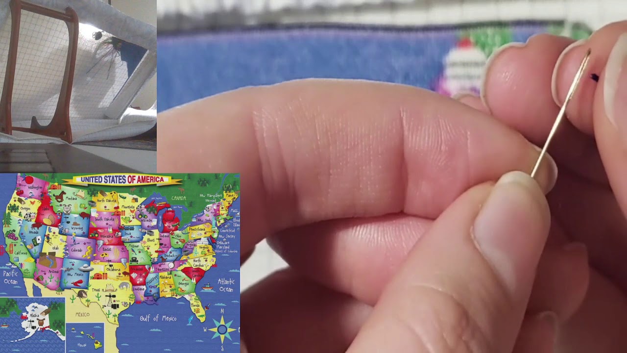 Stitch with Me 1 Supersized USA (Cross Stitch ASMR) YouTube