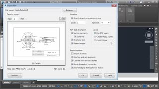 Civil 3D 2017 provides a new feature that allows you to import PDF geometry into a drawing file. The imported geometry is brought 