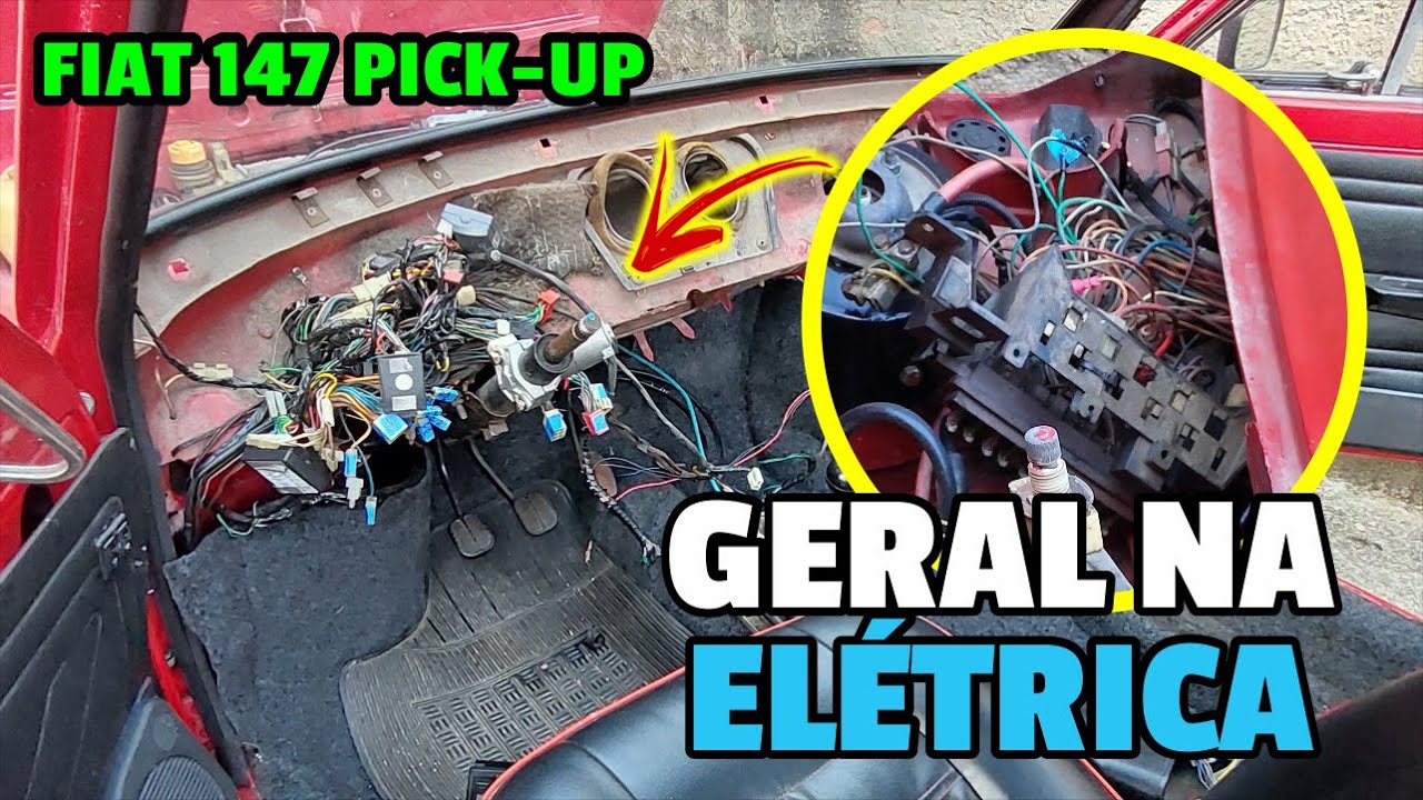 ESTUDANDO A ELÉTRICA DO FIAT 147 PICK UP COM MOTOR FIRE | EP.46