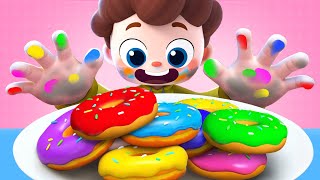 wash your hands before eating donuts johny johny yes papa nursery rhymes kids song babybus