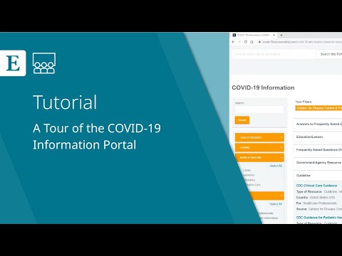 A Tour of the COVID-19 Information Portal