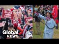 US election: Trump supporters rally in DC against Congress' certification of Biden victory