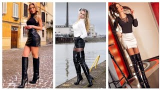 Beautiful collection of leather thigh high boots#thighhighboots #leatherboots #leatherfashion #2022