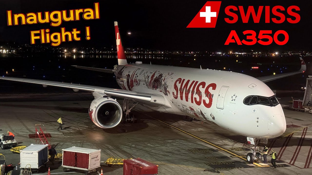 SWISS First Airbus A350 ! 🇨🇭 Zurich - Boston 🇺🇸 Inaugural flight !  [FULL FLIGHT REPORT] Economy