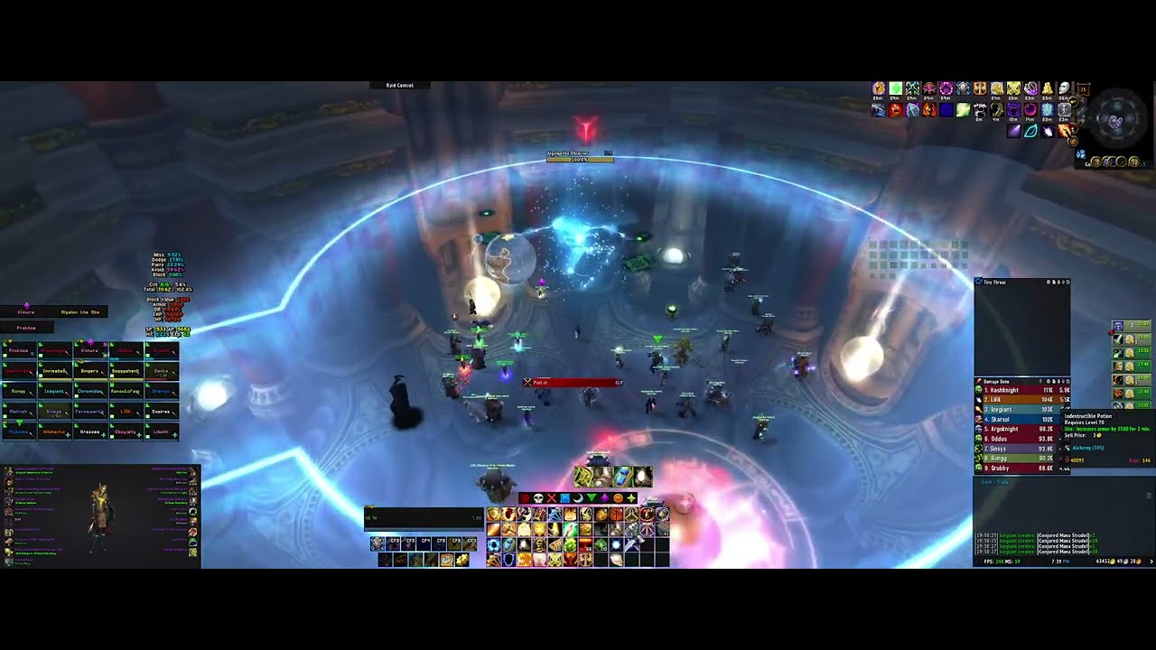 Uprising Faerlina Horde Algalon 25 (Main Raid, Phase 3) Protection Paladin POV. WOTLK Classic