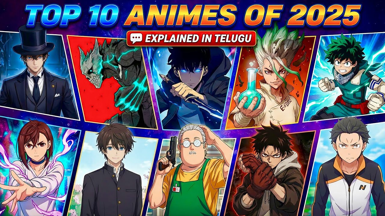 Top 10 Animes of 2025 Explained in Telugu | MUST WATCH Anime List - YouTube
