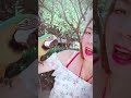 Having fun with a parrot friend