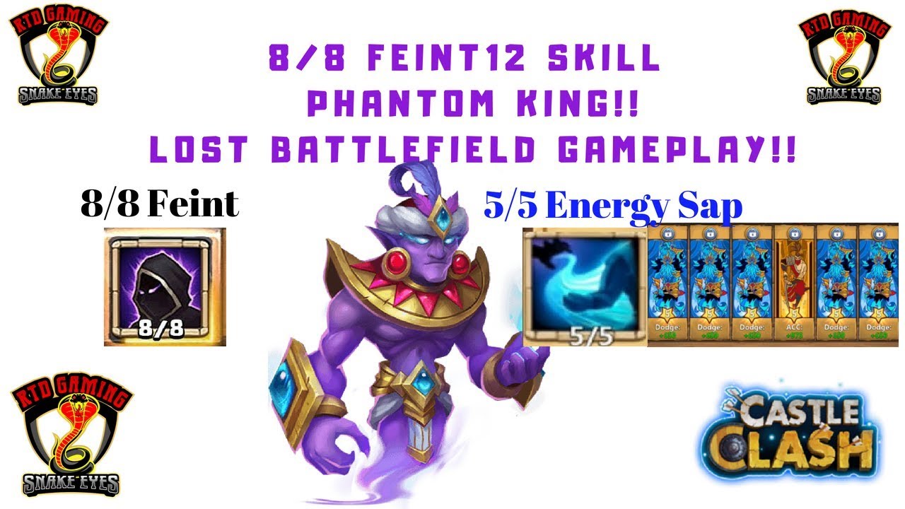 castlevania season 3 8/8 Feint | 12 Skill | Phantom King | Lost Battlefield | Game play | Castle Clash