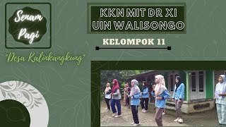 Antusias Warga Dan Mahasiswa Kkn Uin Walisongo Semarang Kelompok 71 Ikuti Senam Pagi Bersama