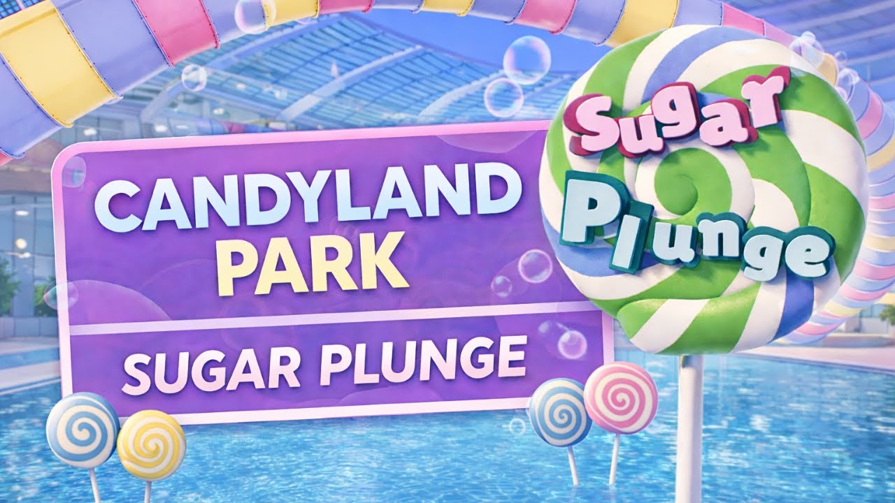 Building Sugar Plunge | Indoor Water Park at Candyland – Planet Coaster Speed Build
