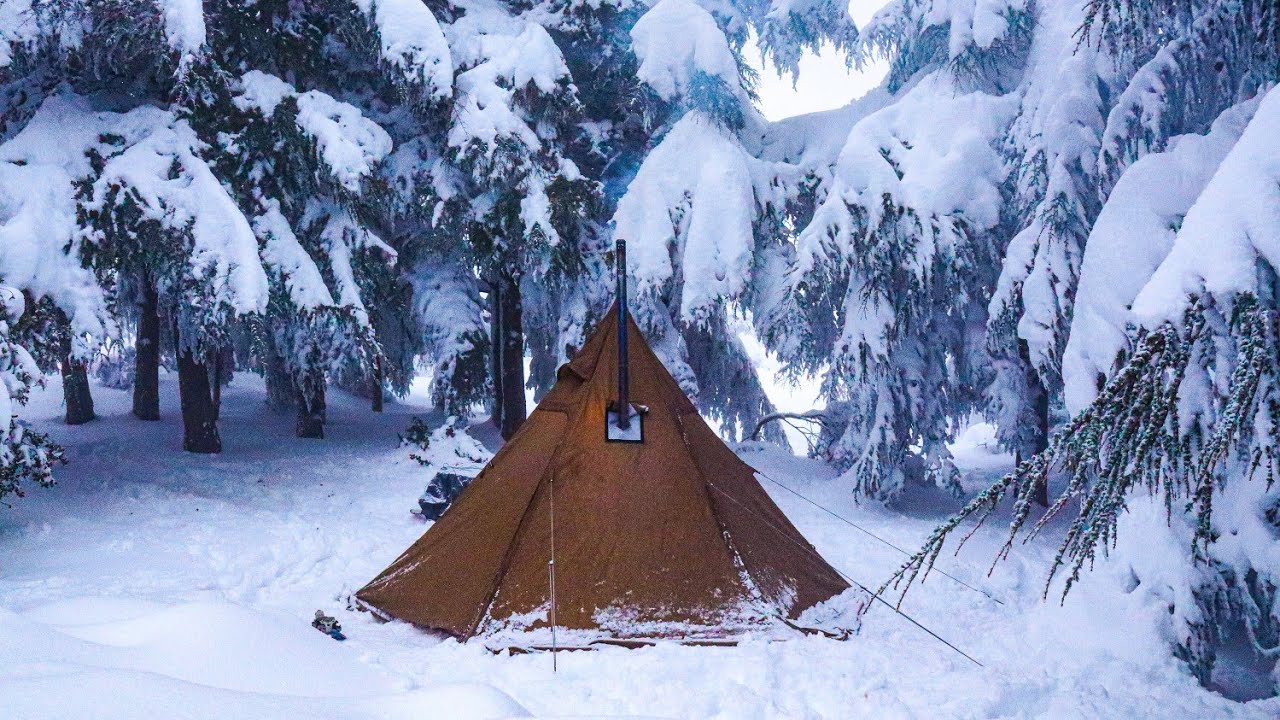 Full Winter Camping & Hiking in Wilderness - Video Compilation - YouTube