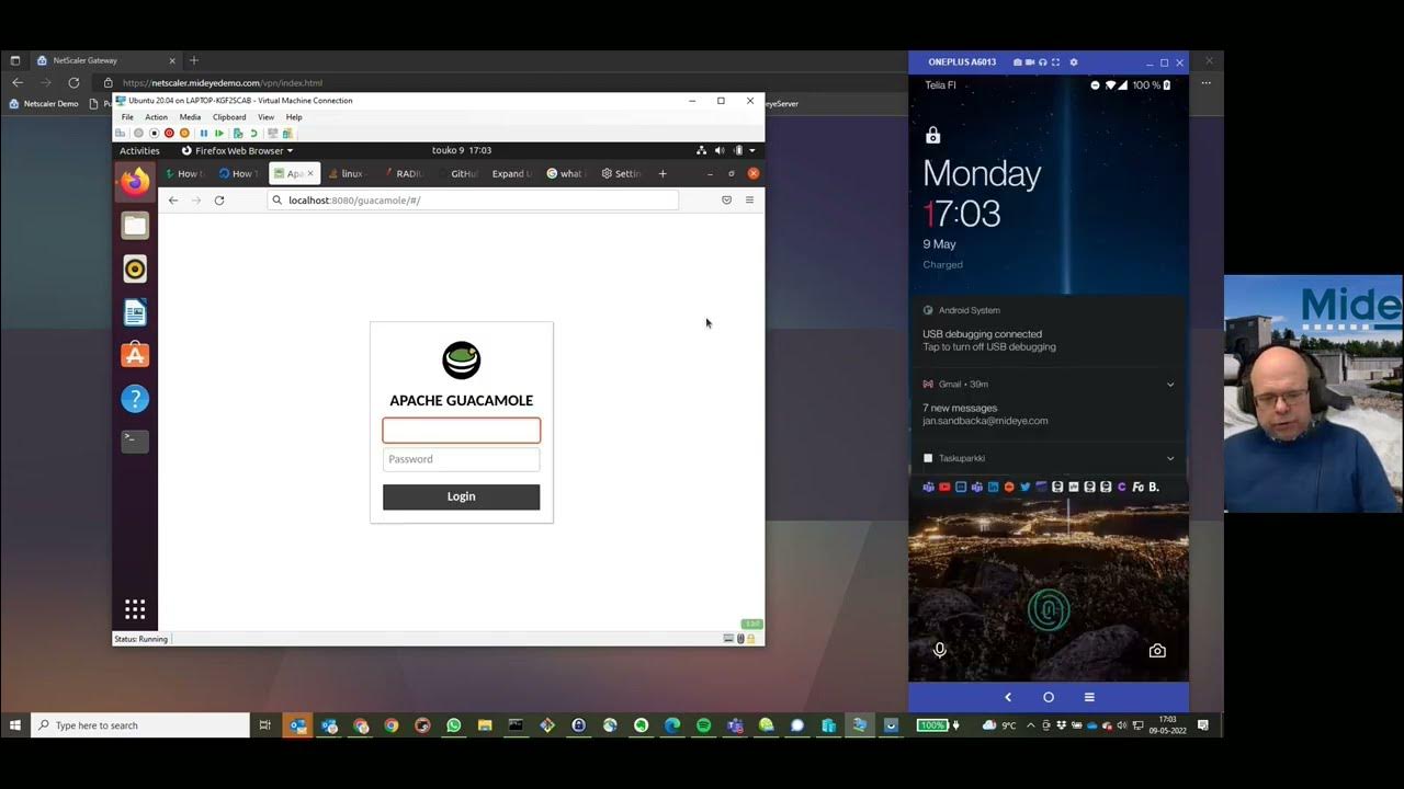 Zero Trust access with MFA or service with Apache Guacamole and Mideye