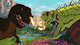 Sharptooth Vs. Infected Sauropod Read Description