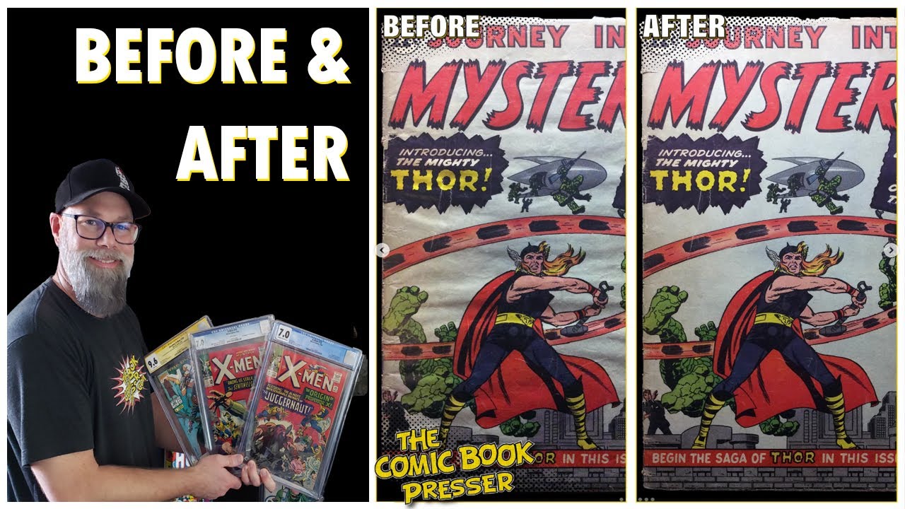 Watch Real Comic Pressing Transformations | Before & After Showcase ...