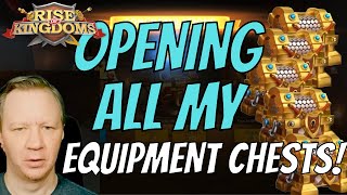 Opening 1,633 Equipment Chests At Once Rise Of Kingdoms