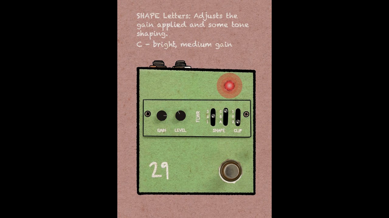 Demo: FLWR by @29pedals does overdrive, distortion and fuzz