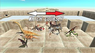 Survival race. Which course do you go with | Animal Revolt Battle Simulator