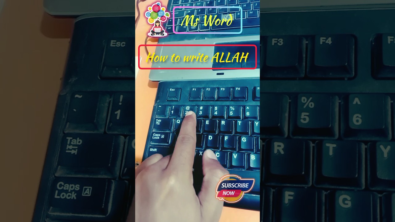 How to write ALLAH in Ms Word | Shortcut Tricks | 