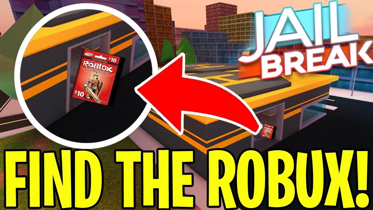 Hidden Robux Card In Jailbreak Roblox Jailbreak New Update Youtube - roblox 15 game ecard