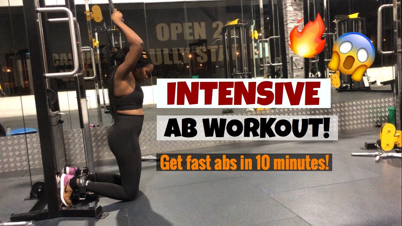 INTENSE AB WORKOUT || GET FAST ABS - YouTube