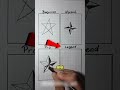 O truque para desenhar uma estrela perfeita ⭐ #curioso #incrivel