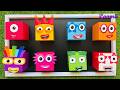 4:01 Minutes Satisfying with Full of 8 Big Rainbow Numberblocks | NEW Numberblocks