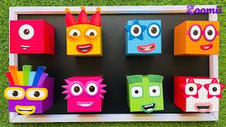 4:01 Minutes Satisfying with Full of 8 Big Rainbow Numberblocks | NEW Numberblocks
