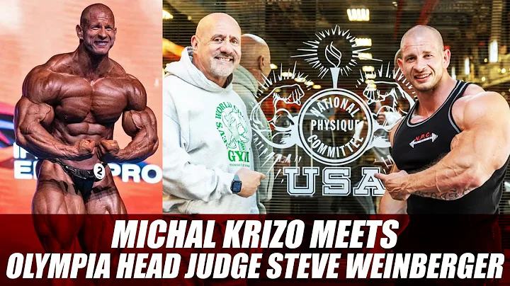 Michal Krizo Meets Mr Olympia Head Judge Steve Wei...
